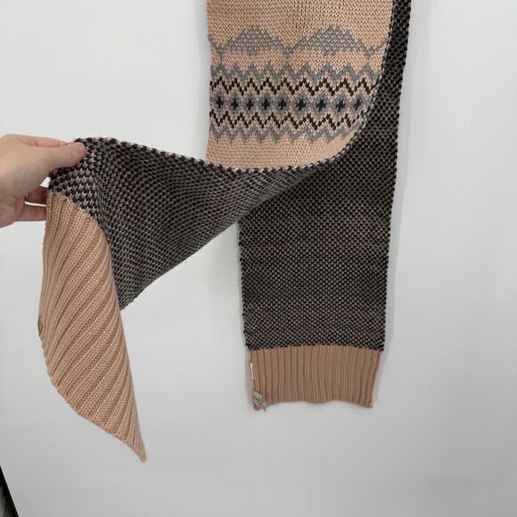 Timberland Pink Multicolor Reversible Acrylic Knit Scarf Long Womens Winter OS - Picture 11 of 11